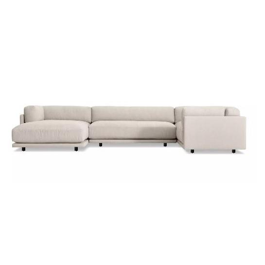 Sunday L Sectional Sofa With Chaise sofa BluDot Left Arm Sanford Linen 