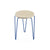 Florence Knoll Hairpin Stacking Table table Knoll Light Ash blue powder-coat base 