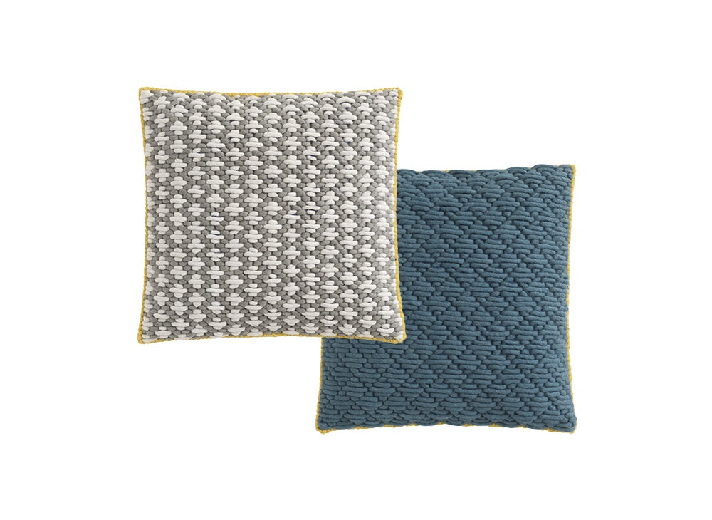 Silai Small Pillow Pillows Gan Light gray - Blue 