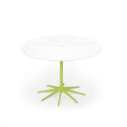 Petal Dining Table Outdoors Knoll White Petals Lime Green 