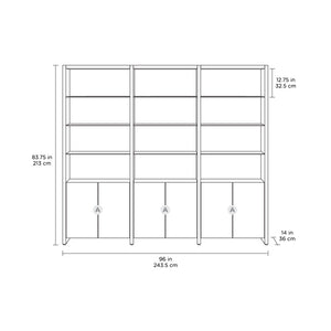 Linea 580222 3-Shelf System - 96 Inch Wide Shelf BDI 