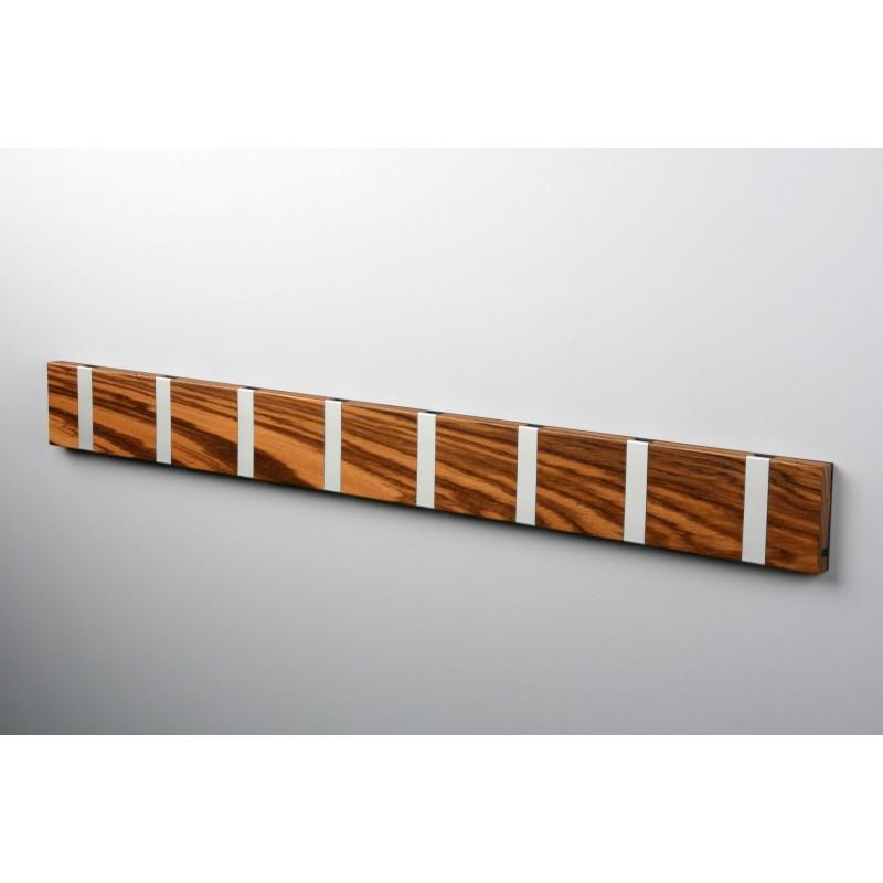 Knax Zebra Wood Limited Edition Coat Hook Coat Hooks Loca 8 hooks Aluminum 