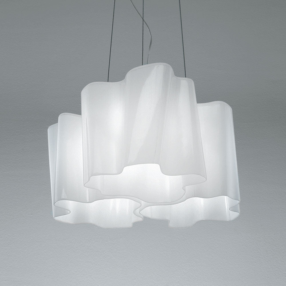 Logico Mini Triple Nested Suspension Lamp suspension lamps Artemide Standard Milky White 