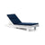 Lollygagger Chaise Cushion Accessories Loll Designs Canvas Navy 