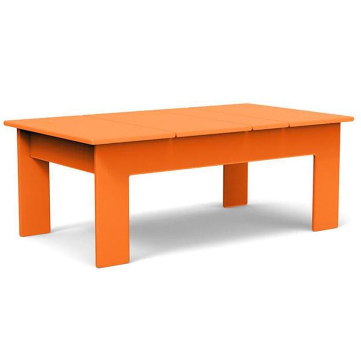 Lollygagger Rectangular Cocktail Table Coffee Tables Loll Designs Small: 32&quot; Width Sunset Orange 