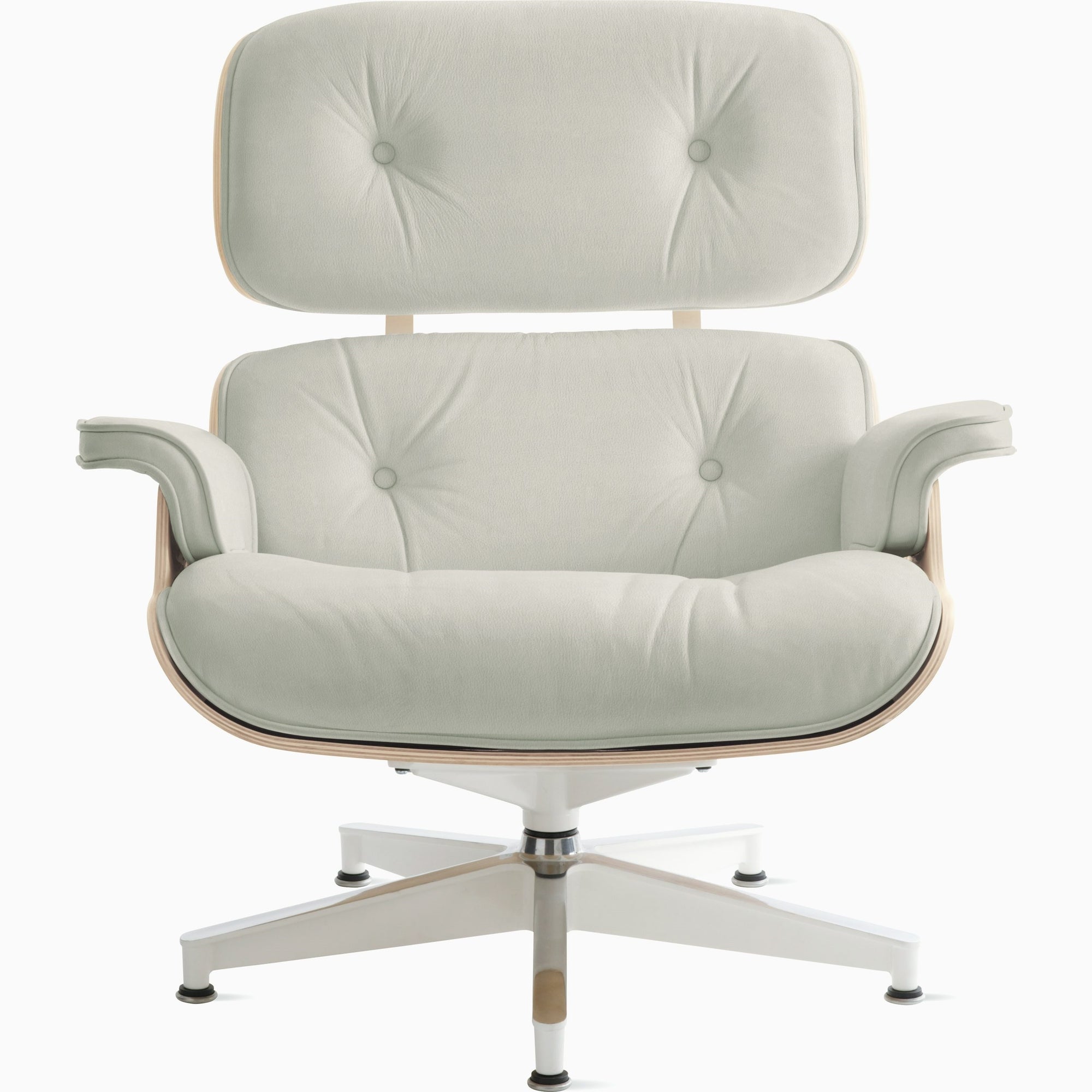 Eames Lounge Chair in White Ash lounge chair herman miller 