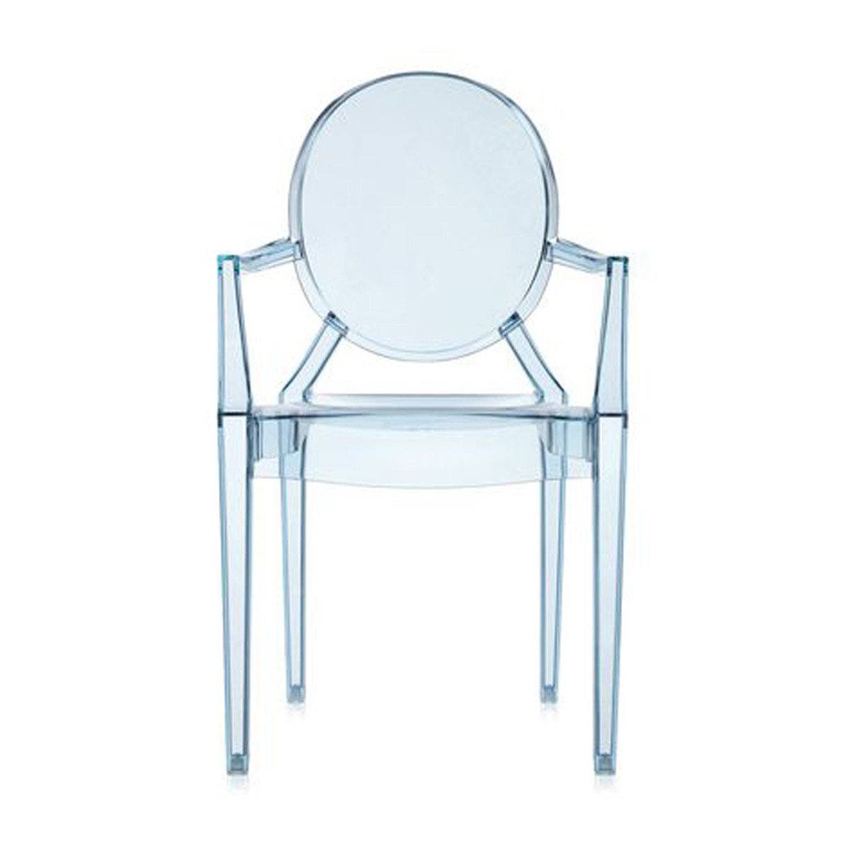 Lou Lou Ghost - Child's Chair kids Kartell Transparent Light Blue 