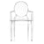 Louis Ghost 4-Pack Side/Dining Kartell 4 Chairs Transparent Crystal 