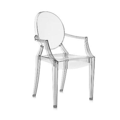 Louis Ghost Side/Dining Kartell Smoke Grey 