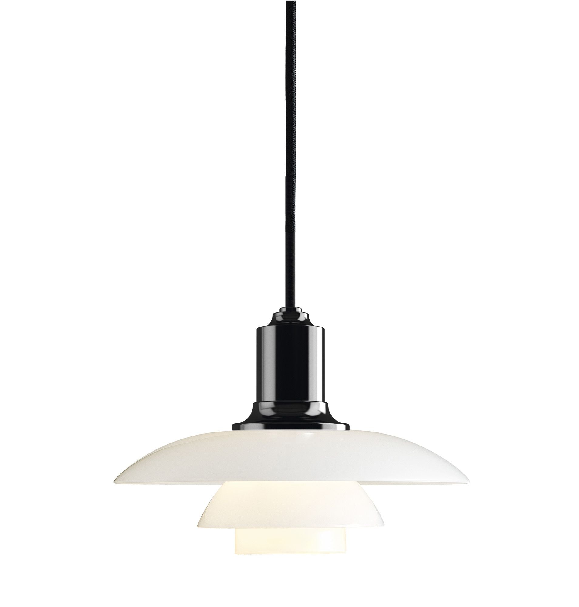 PH 2/1 Pendant Lamp hanging lamps Louis Poulsen Black Betalized 