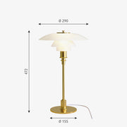 Louis Poulsen PH 3/2 Glass Table Lamp Table Lamps Louis Poulsen 