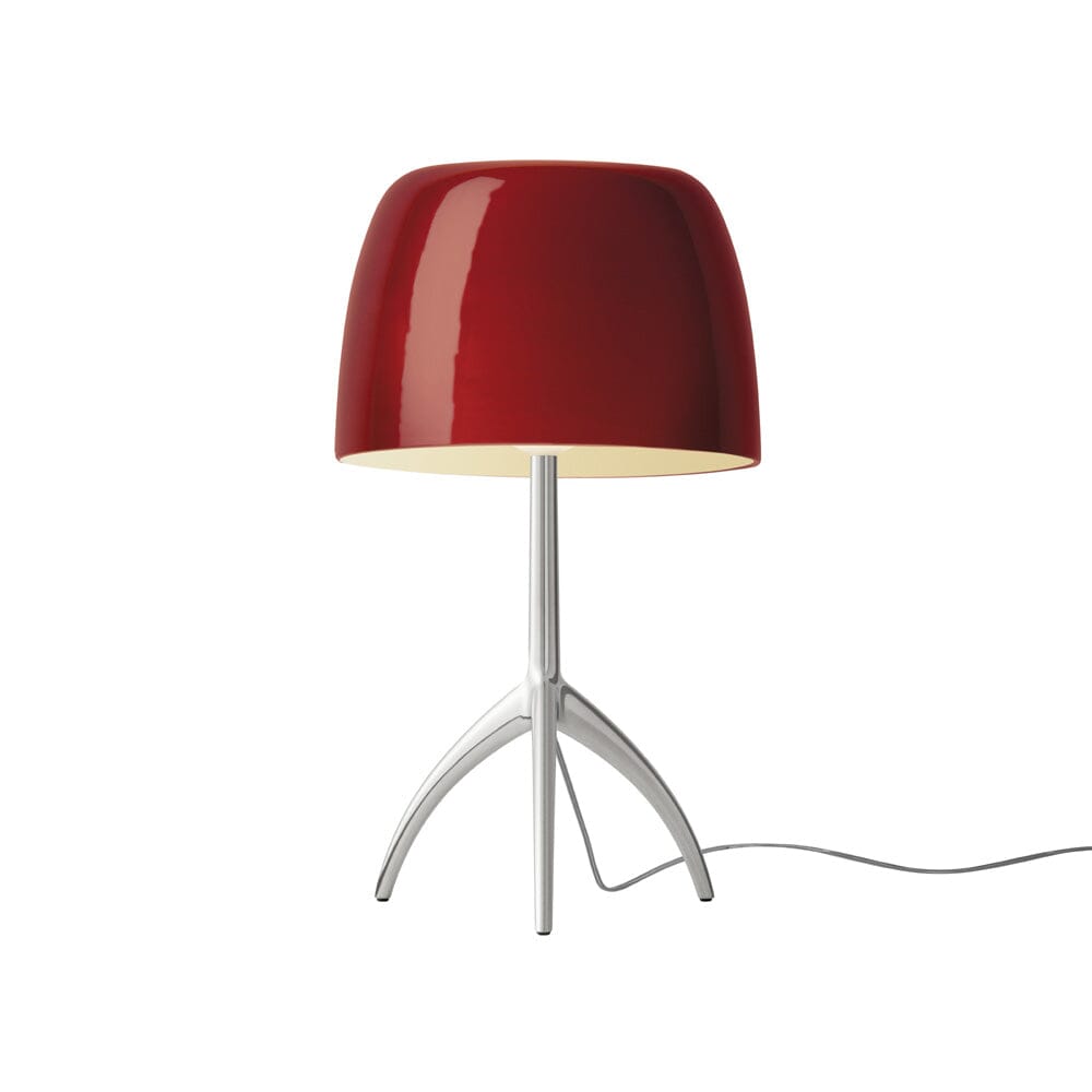 Lumiere Table Lamp Table Lamp Foscarini Large Aluminum Cherry Red