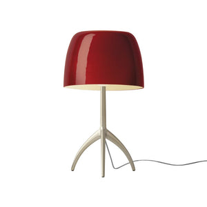 Lumiere Table Lamp Table Lamp Foscarini Large Champagne Cherry Red