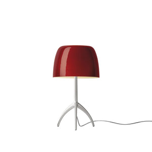 Lumiere Table Lamp Table Lamp Foscarini Small Aluminum Cherry Red