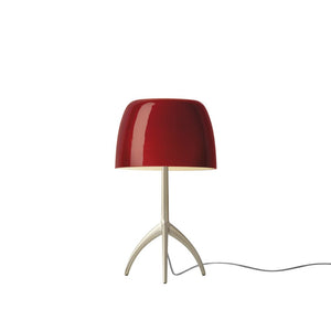 Lumiere Table Lamp Table Lamp Foscarini Small Champagne Cherry Red