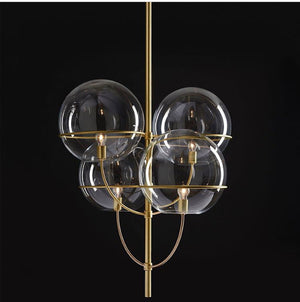 Lyndon 450 Suspension Lamp suspension lamps Oluce Satin gold 