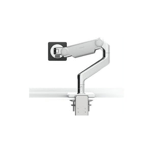 M8.1 Monitor Arm - Single Monitor (Quickship) Accessories humanscale Polished Aluminum with White Trim 