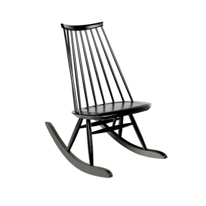 Mademoiselle Rocking Chair rocking chairs Artek Black Stained 