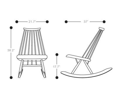 Mademoiselle Rocking Chair rocking chairs Artek 