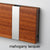 Knax Horizontal Wood Coat Hook mahogany aluminum