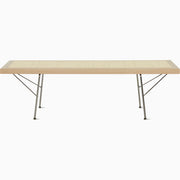 Nelson Cane Bench Benches herman miller 48 Inch Natural Maple Trivalent Chrome