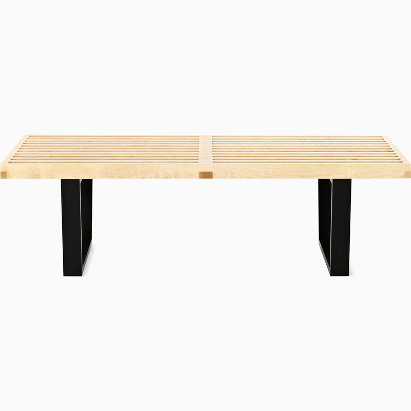Nelson Bench Benches herman miller 48-inches Wide Wood Base Natural Maple Slat Finish