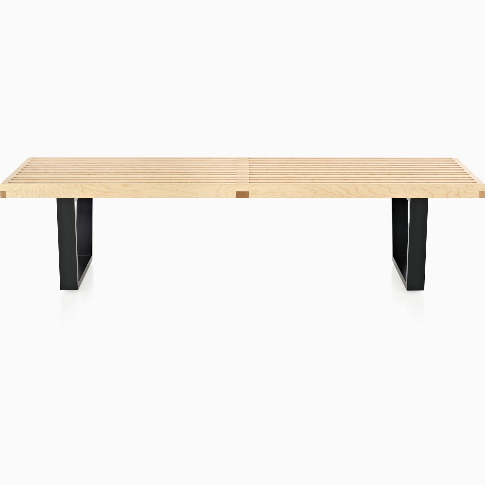 Nelson Bench Benches herman miller 60-inches Wide +$115.00 Wood Base Natural Maple Slat Finish