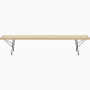 Nelson Cane Bench Benches herman miller 72 Inch Natural Maple Black