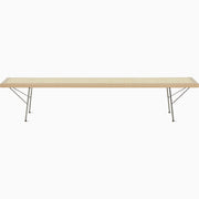Nelson Cane Bench Benches herman miller 72 Inch Natural Maple Trivalent Chrome