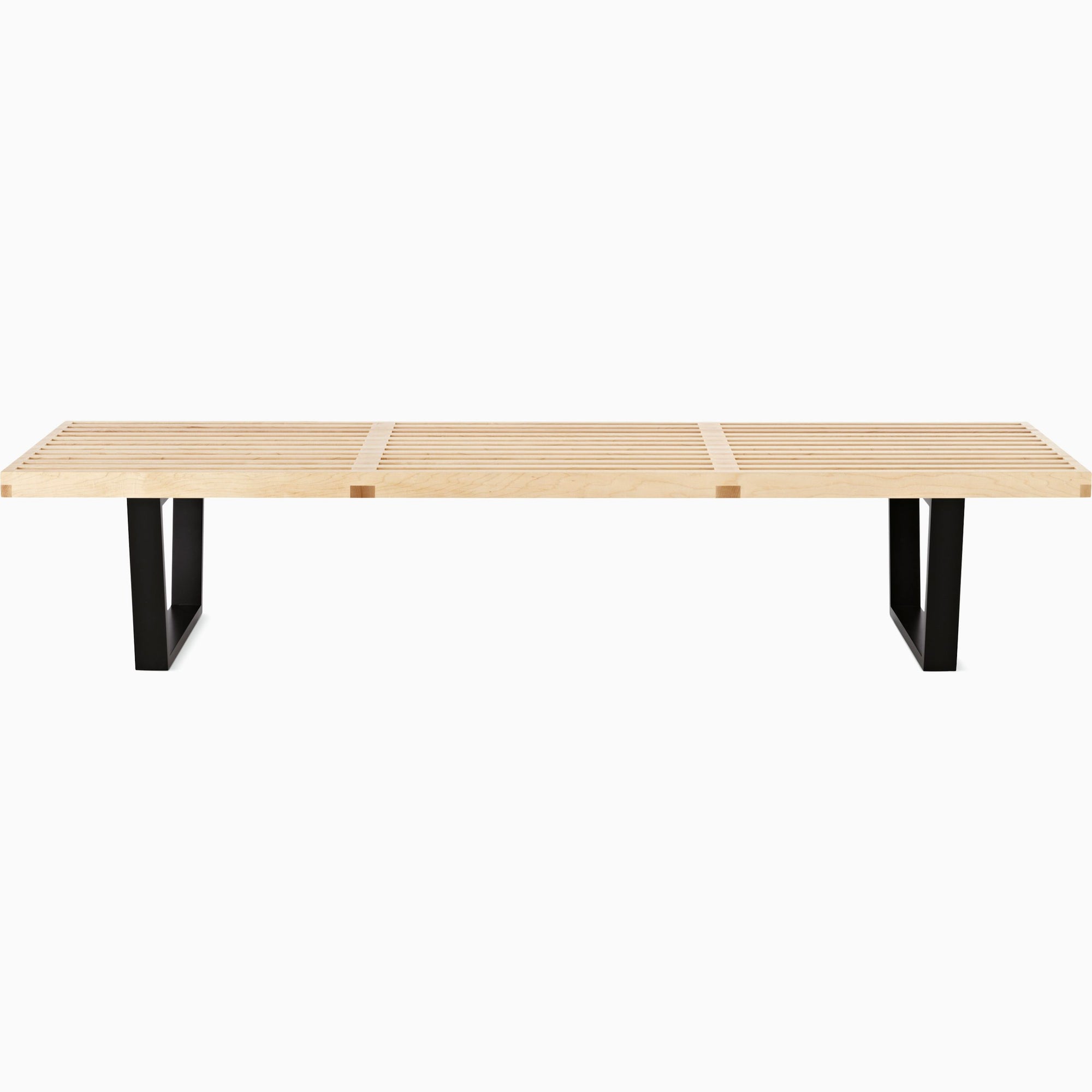 Nelson Bench Benches herman miller 72-inches Wide +$240.00 Wood Base Natural Maple Slat Finish