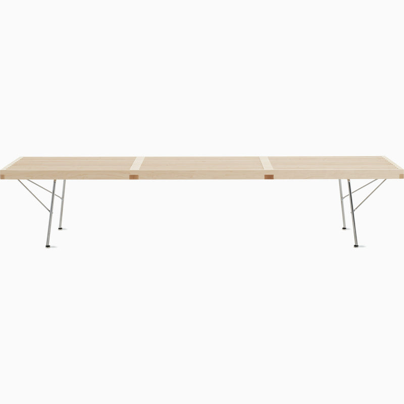 Nelson Platform Bench - Metal Legs Benches herman miller 72 Wide Metal Base Maple