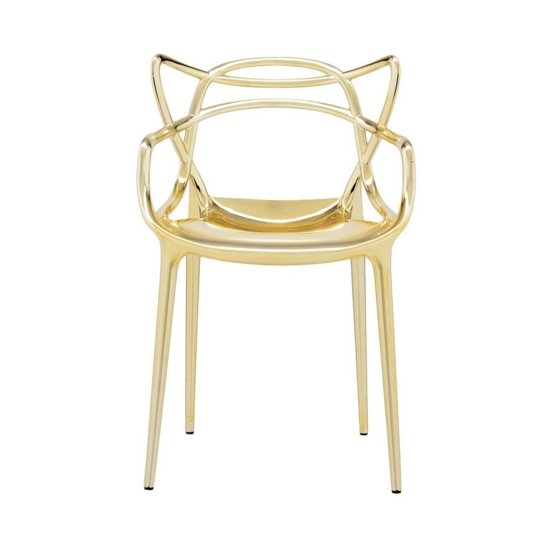 Masters Chair Metallic Side/Dining Kartell Gold 