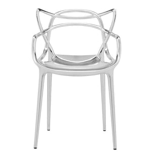 Masters Chair Metallic Side/Dining Kartell Chrome 