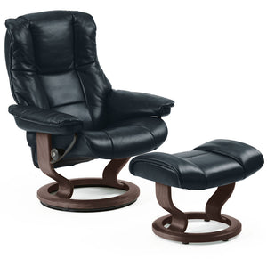 Mayfair Chair and Ottoman With Classic Base Stressless 