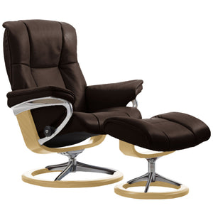 Mayfair Chair and Ottoman With Signature Base Stressless 