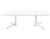 Multiplo Rectangular Table - Rectangle Top table Kartell Medium: 70.8" White - Glass 