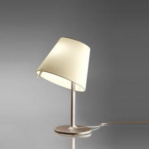 Melampo Table Lamp Table Lamps Artemide Mini Table Lamp Bronze Bronze Structure/Milky White Diffuser 