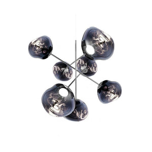 Melt LED Chandelier suspension lamps Tom Dixon Large Smoke 