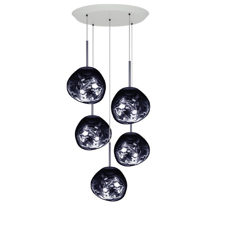 Melt Mini LED Round Pendant Light suspension lamps Tom Dixon Smoke 