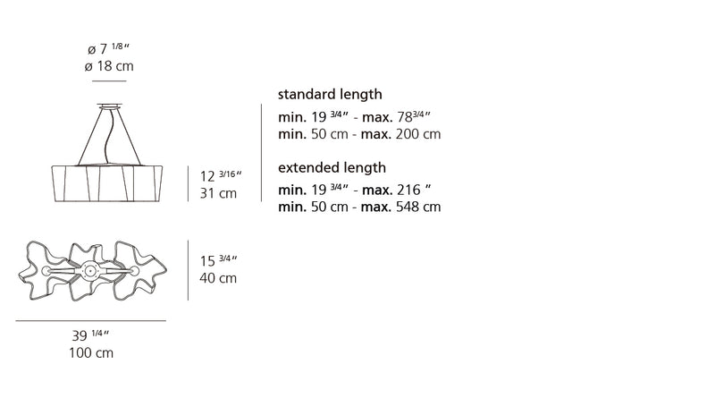 Logico Triple Linear Suspension Lamp hanging lamps Artemide 
