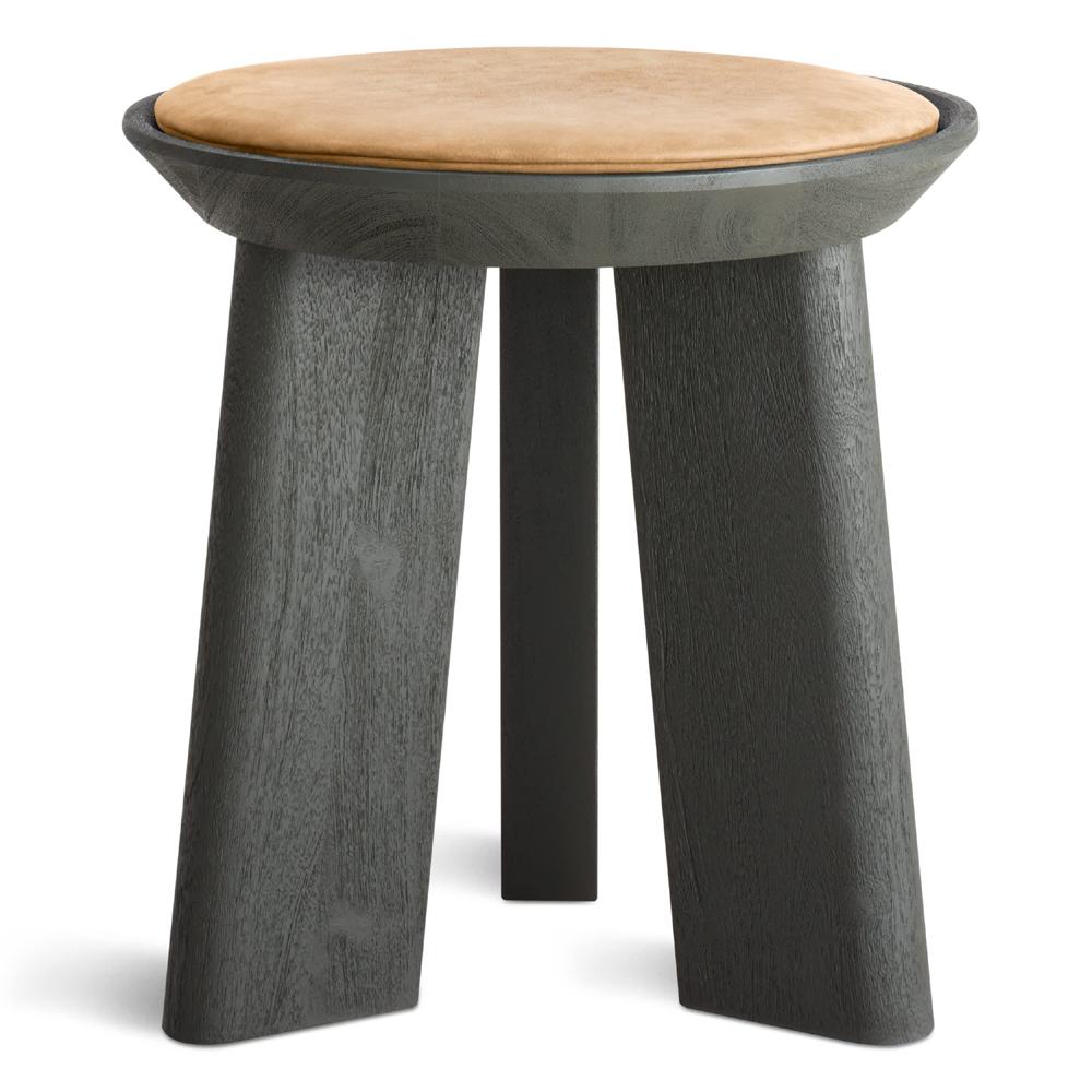 Mimi Stool Stools BluDot Olive / Camel Leather 