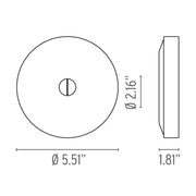 Mini Button Wall Light wall / ceiling lamps Flos 