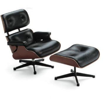 Miniature Eames Lounge Chair and Ottoman by Vitra Art Vitra 