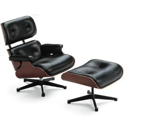 Miniature Eames Lounge Chair and Ottoman by Vitra Art Vitra 