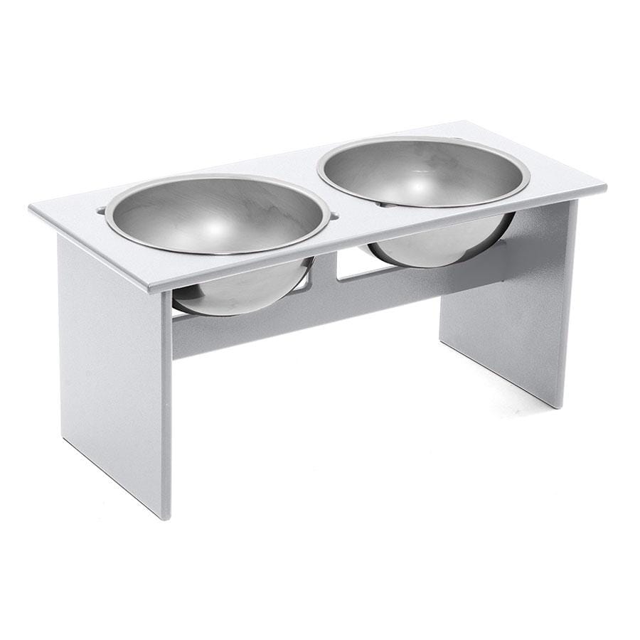 Minimalist Double Dog Bowl Stools Loll Designs Driftwood Large: 23.25 In Width 