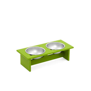 Minimalist Double Dog Bowl Stools Loll Designs Leaf Green Small: 17 In Width 