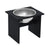 Minimalist Single Dog Bowl Stools Loll Designs Black Large: 12.5 In Width 