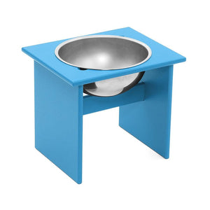 Minimalist Single Dog Bowl Stools Loll Designs Sky Blue Large: 12.5 In Width 