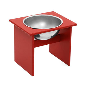 Minimalist Single Dog Bowl Stools Loll Designs Apple Red Large: 12.5 In Width 