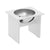 Minimalist Single Dog Bowl Stools Loll Designs Cloud White Large: 12.5 In Width 